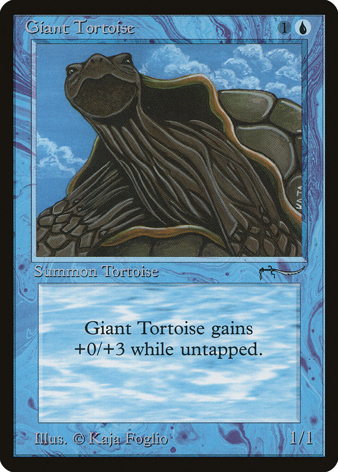 Giant Tortoise (Dark Mana Cost) [Arabian Nights] | Gate City Games LLC