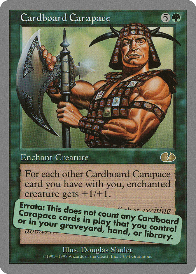 Cardboard Carapace [Unglued] | Gate City Games LLC