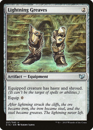 Lightning Greaves [Commander 2015] | Gate City Games LLC