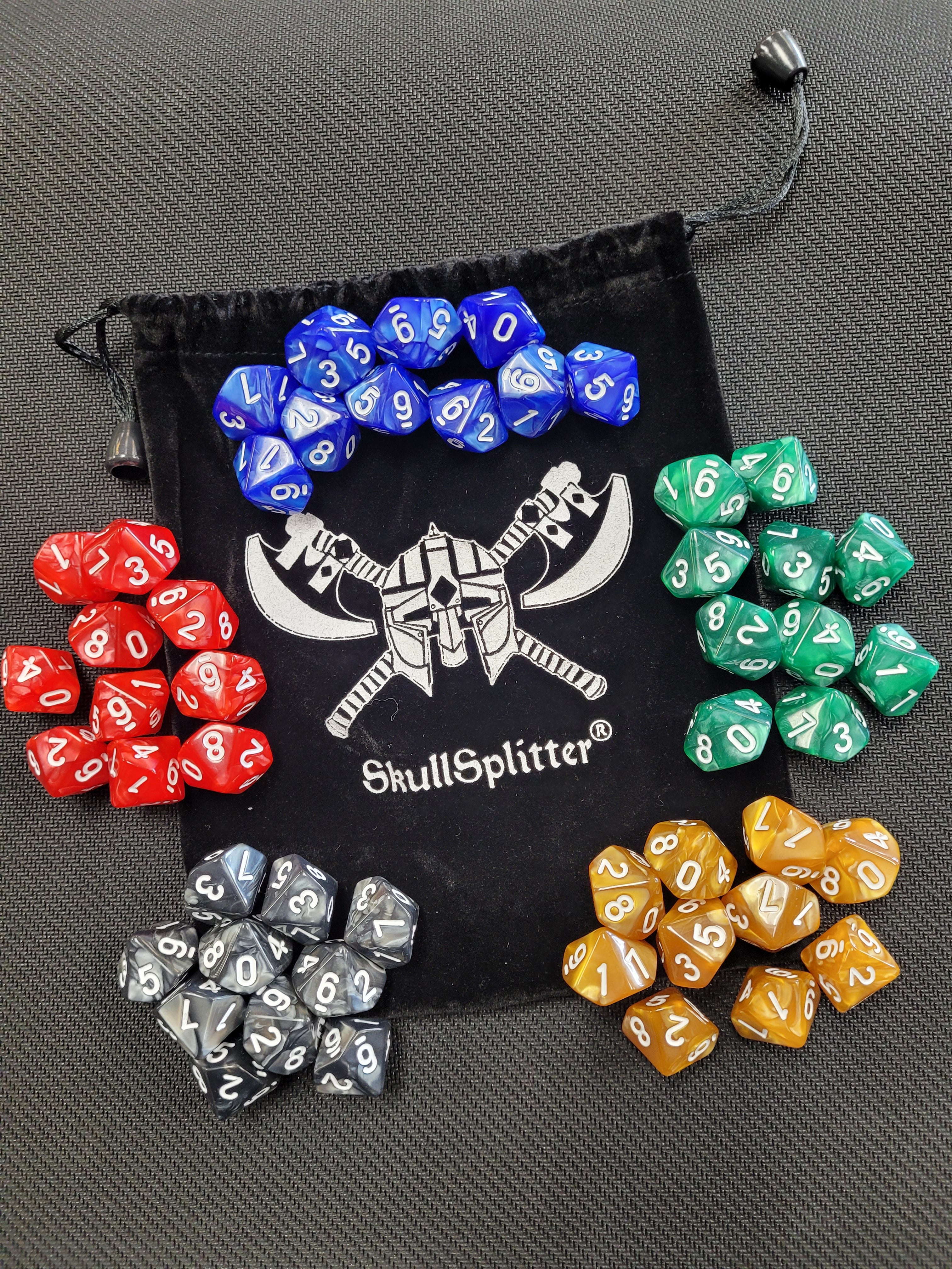 Skullsplitter D10 Dice sets | Gate City Games LLC