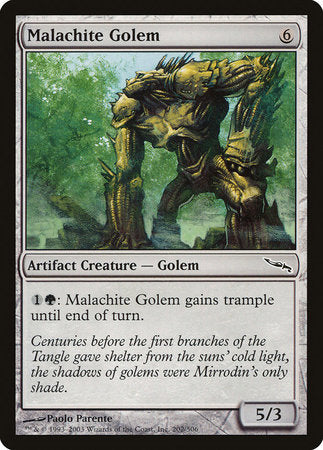 Malachite Golem [Mirrodin] | Gate City Games LLC