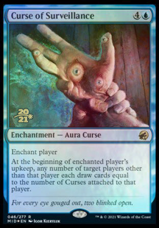 Curse of Surveillance [Innistrad: Midnight Hunt Prerelease Promos] | Gate City Games LLC