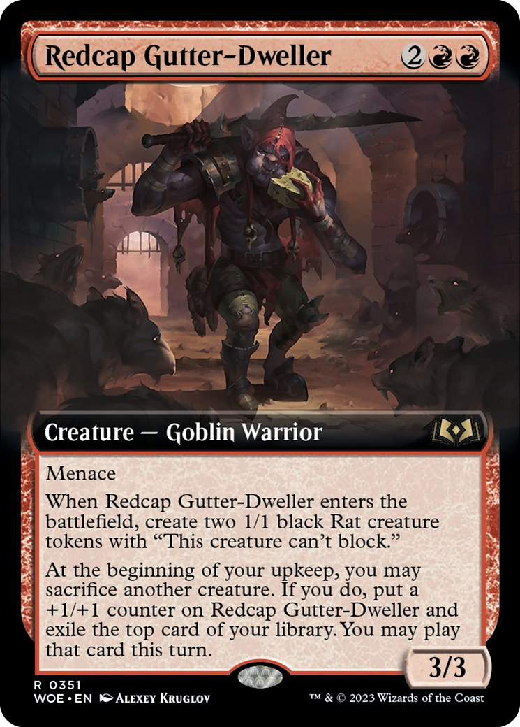 Redcap Gutter-Dweller (Extended Art) [Wilds of Eldraine] | Gate City Games LLC