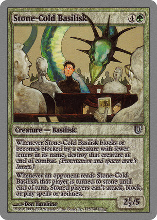 Stone-Cold Basilisk [Unhinged] | Gate City Games LLC