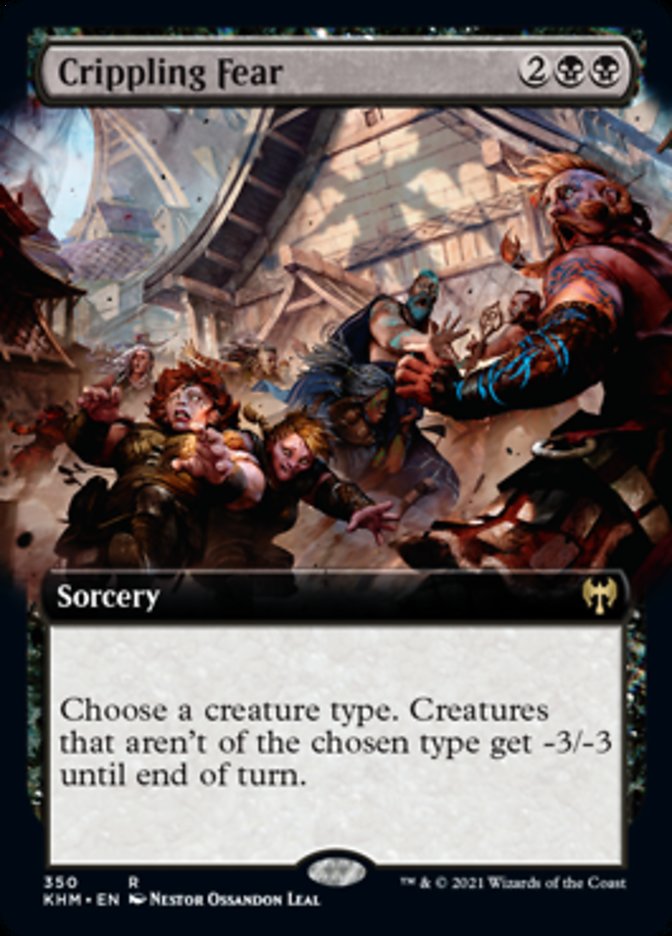 Crippling Fear (Extended Art) [Kaldheim] | Gate City Games LLC