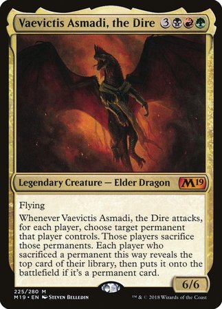 Vaevictis Asmadi, The Dire [Core Set 2019] | Gate City Games LLC