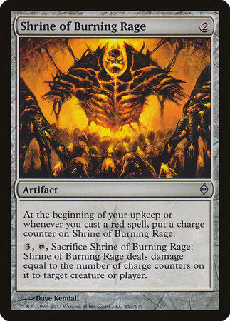 Shrine of Burning Rage [New Phyrexia] | Gate City Games LLC