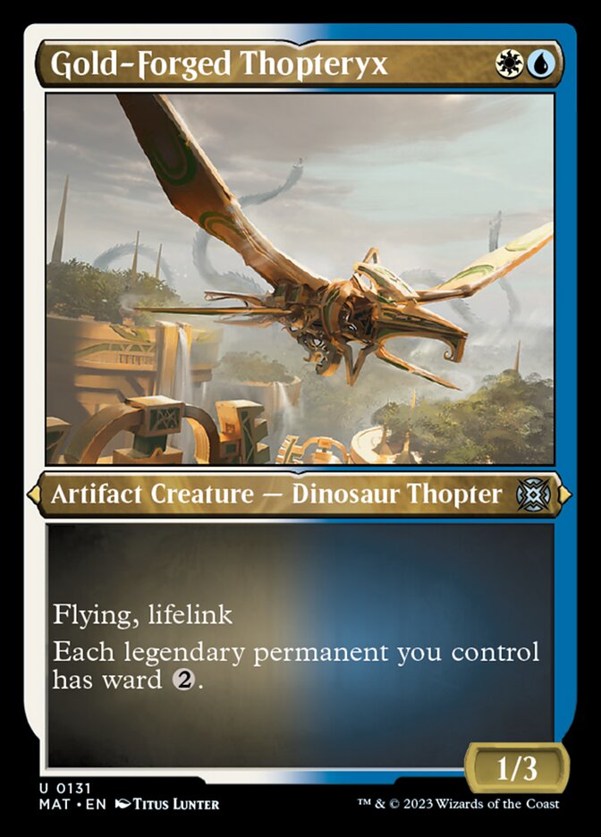 Gold-Forged Thopteryx (Foil Etched) [March of the Machine: The Aftermath] | Gate City Games LLC