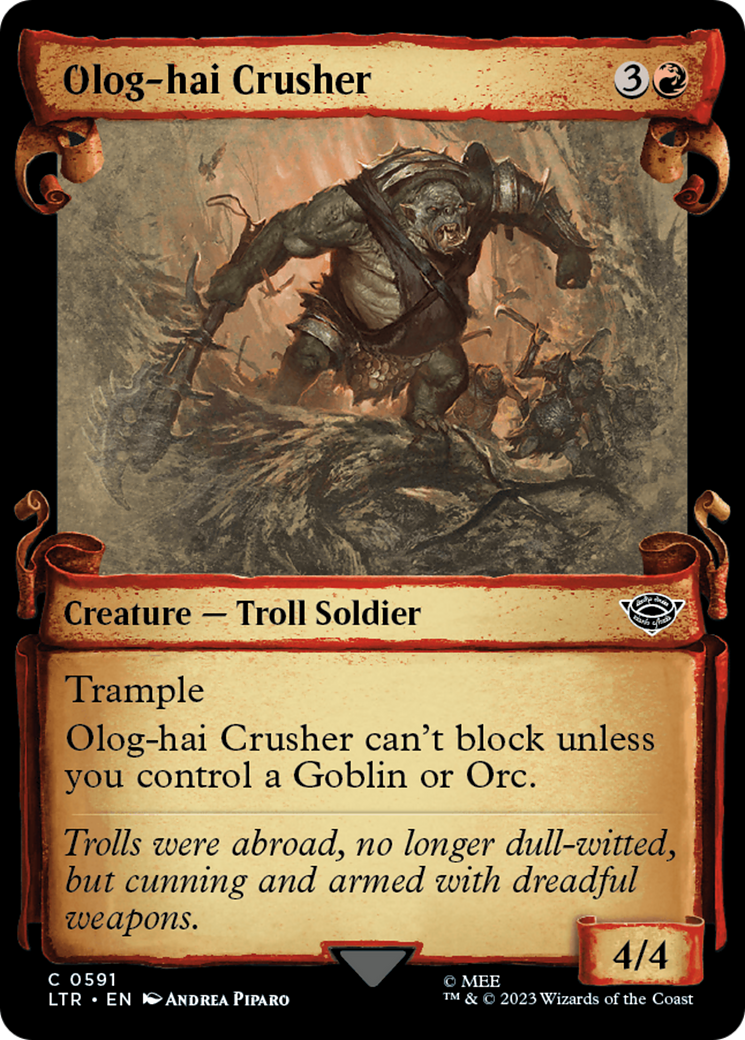 Olog-Hai Crusher [The Lord of the Rings: Tales of Middle-Earth Showcase Scrolls] | Gate City Games LLC