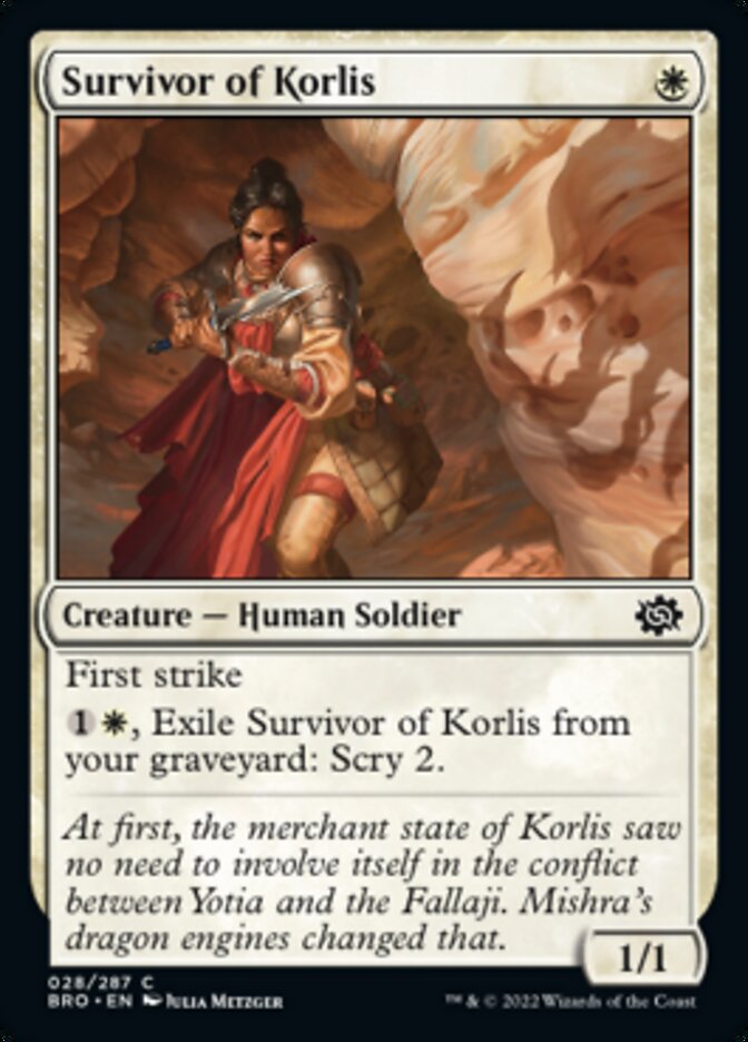 Survivor of Korlis [The Brothers' War] | Gate City Games LLC