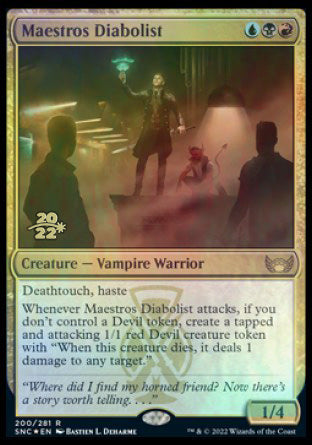 Maestros Diabolist [Streets of New Capenna Prerelease Promos] | Gate City Games LLC