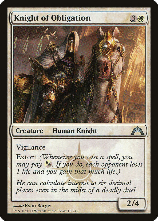 Knight of Obligation [Gatecrash] | Gate City Games LLC