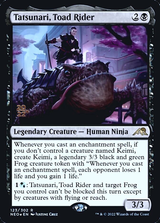 Tatsunari, Toad Rider [Kamigawa: Neon Dynasty Prerelease Promos] | Gate City Games LLC