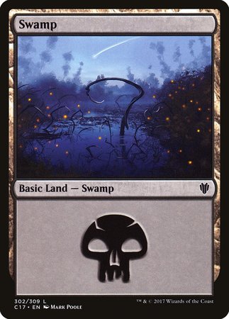 Swamp (302) [Commander 2017] | Gate City Games LLC