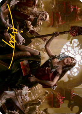 Gisa, Glorious Resurrector Art Card (Gold-Stamped Signature) [Innistrad: Midnight Hunt Art Series] | Gate City Games LLC