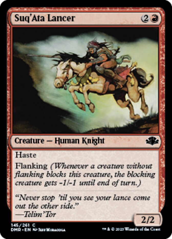 Suq'Ata Lancer [Dominaria Remastered] | Gate City Games LLC