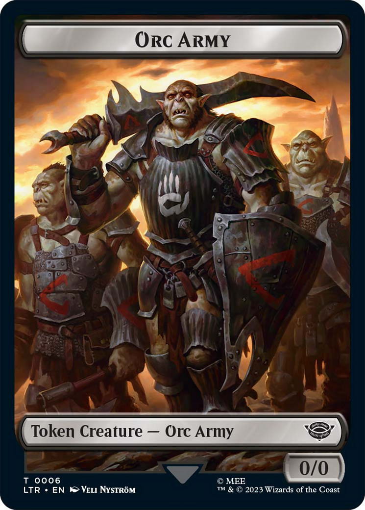 Food (09) // Orc Army (06) Double-Sided Token [The Lord of the Rings: Tales of Middle-Earth Tokens] | Gate City Games LLC