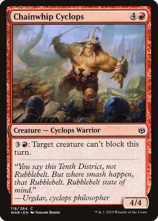 Chainwhip Cyclops [War of the Spark] | Gate City Games LLC