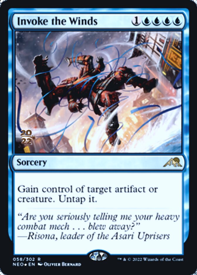 Invoke the Winds [Kamigawa: Neon Dynasty Prerelease Promos] | Gate City Games LLC