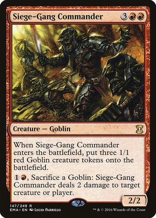 Siege-Gang Commander [Eternal Masters] | Gate City Games LLC