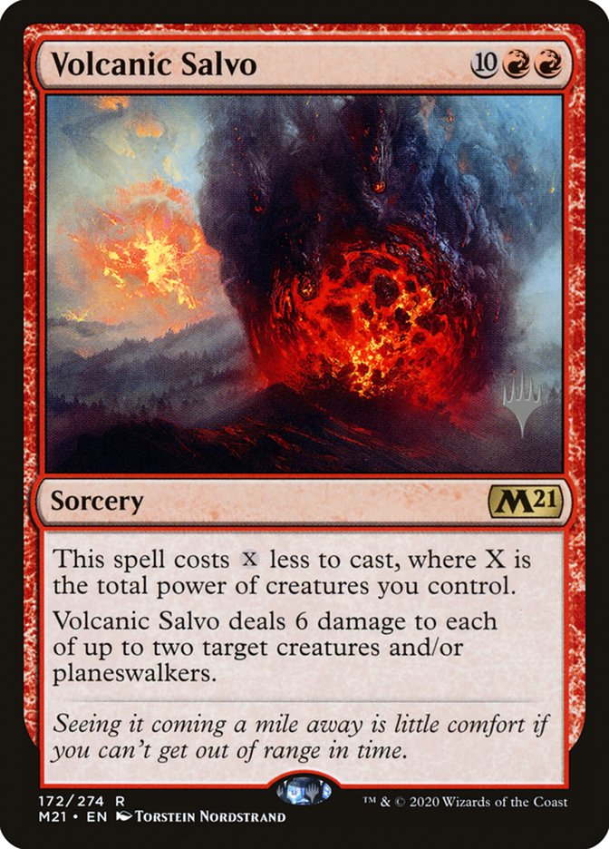 Volcanic Salvo (Promo Pack) [Core Set 2021 Promos] | Gate City Games LLC