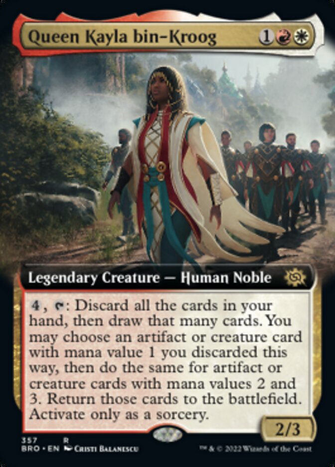 Queen Kayla bin-Kroog (Extended Art) [The Brothers' War] | Gate City Games LLC