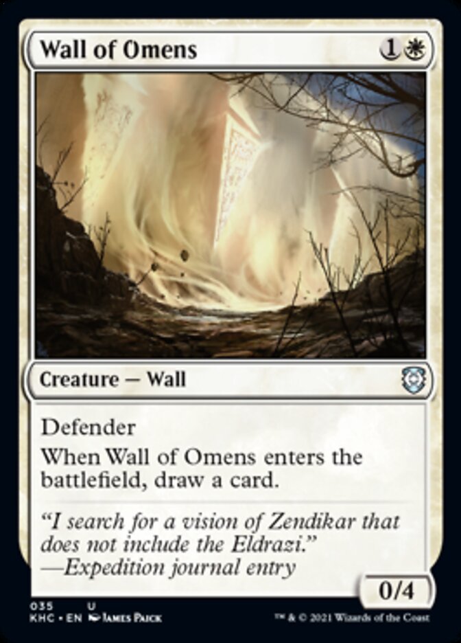 Wall of Omens [Kaldheim Commander] | Gate City Games LLC