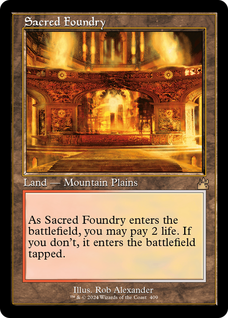 Sacred Foundry (Retro) [Ravnica Remastered] | Gate City Games LLC