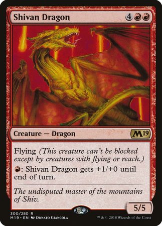 Shivan Dragon [Core Set 2019] | Gate City Games LLC