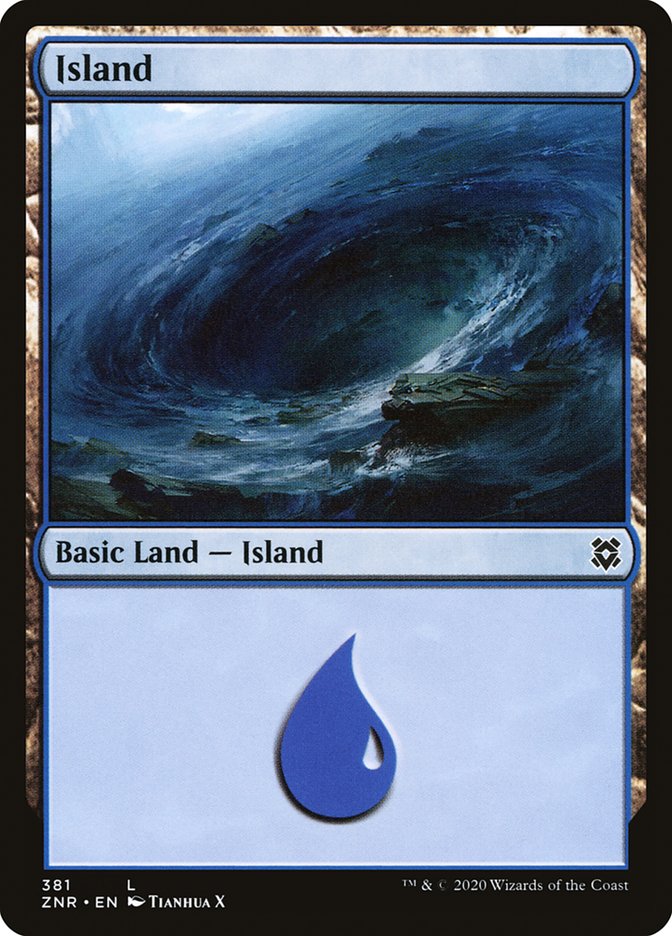 Island (381) [Zendikar Rising] | Gate City Games LLC