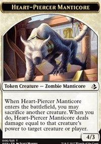 Heart-Piercer Manticore // Warrior Token [Amonkhet Tokens] | Gate City Games LLC