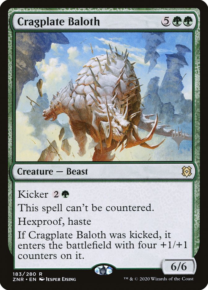 Cragplate Baloth (Promo Pack) [Zendikar Rising Promos] | Gate City Games LLC