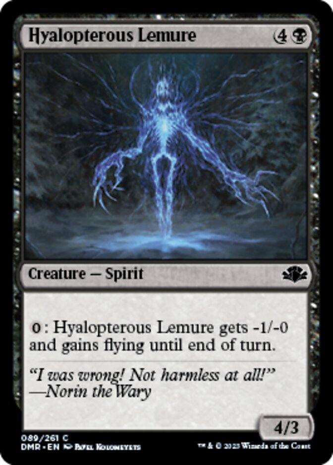 Hyalopterous Lemure [Dominaria Remastered] | Gate City Games LLC