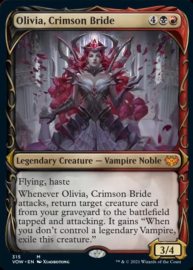 Olivia, Crimson Bride (Showcase Fang Frame) [Innistrad: Crimson Vow] | Gate City Games LLC