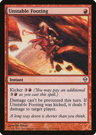 Unstable Footing [Zendikar] | Gate City Games LLC