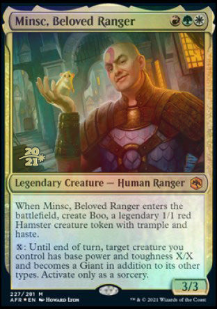 Minsc, Beloved Ranger [Dungeons & Dragons: Adventures in the Forgotten Realms Prerelease Promos] | Gate City Games LLC