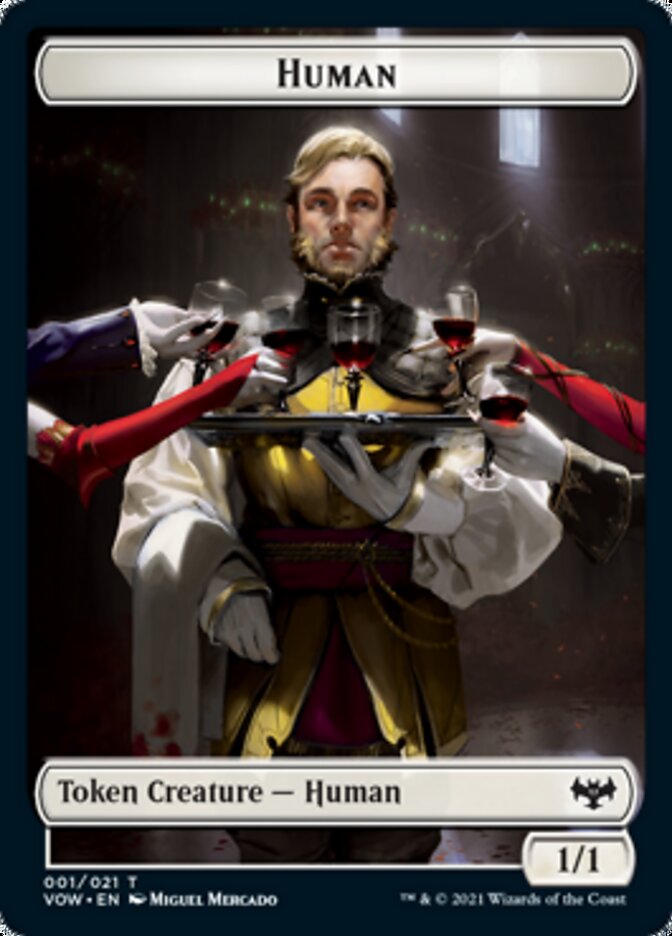 Human Token (001) [Innistrad: Crimson Vow Tokens] | Gate City Games LLC