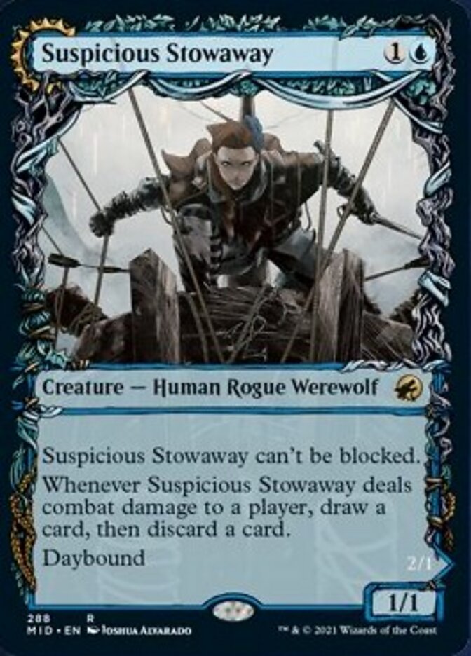Suspicious Stowaway // Seafaring Werewolf (Showcase Equinox) [Innistrad: Midnight Hunt] | Gate City Games LLC