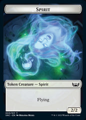 Fish // Spirit Double-sided Token [Streets of New Capenna Tokens] | Gate City Games LLC