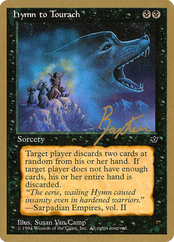 Hymn to Tourach (Wolf) (George Baxter) [Pro Tour Collector Set] | Gate City Games LLC