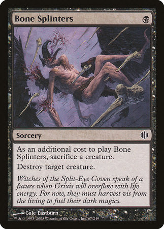 Bone Splinters [Shards of Alara] | Gate City Games LLC