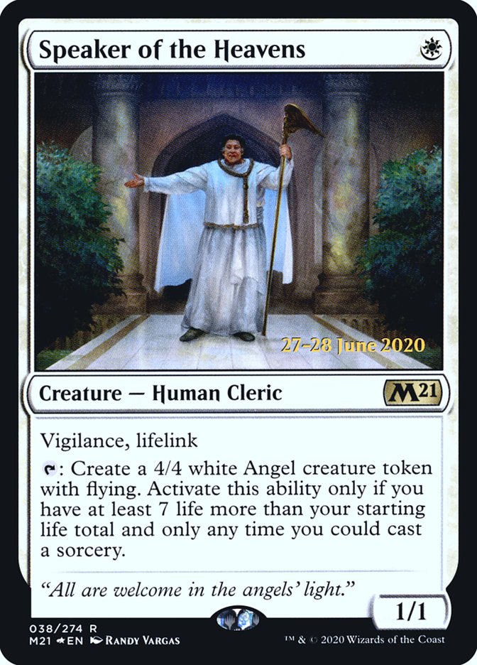 Speaker of the Heavens  [Core Set 2021 Prerelease Promos] | Gate City Games LLC