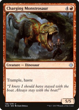 Charging Monstrosaur [Ixalan] | Gate City Games LLC