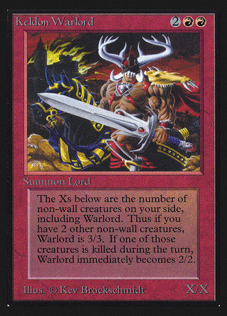 Keldon Warlord (IE) [Intl. Collectors’ Edition] | Gate City Games LLC