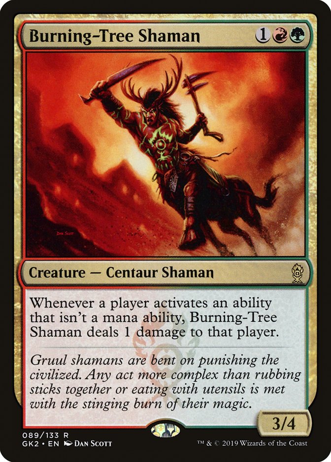 Burning-Tree Shaman [Ravnica Allegiance Guild Kit] | Gate City Games LLC
