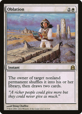 Oblation [Commander 2011] | Gate City Games LLC