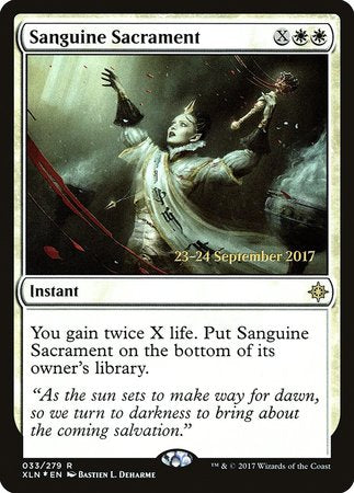 Sanguine Sacrament [Ixalan Promos] | Gate City Games LLC