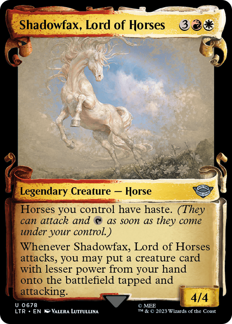 Shadowfax, Lord of Horses [The Lord of the Rings: Tales of Middle-Earth Showcase Scrolls] | Gate City Games LLC