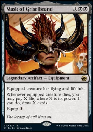 Mask of Griselbrand (Promo Pack) [Innistrad: Midnight Hunt Promos] | Gate City Games LLC