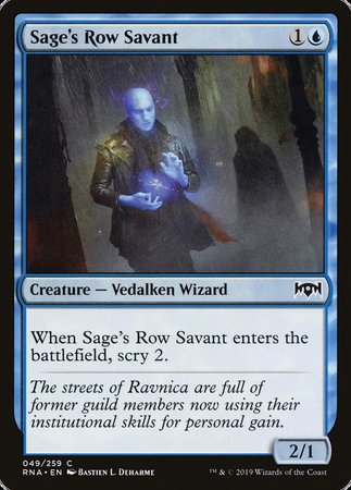 Sage's Row Savant [Ravnica Allegiance] | Gate City Games LLC